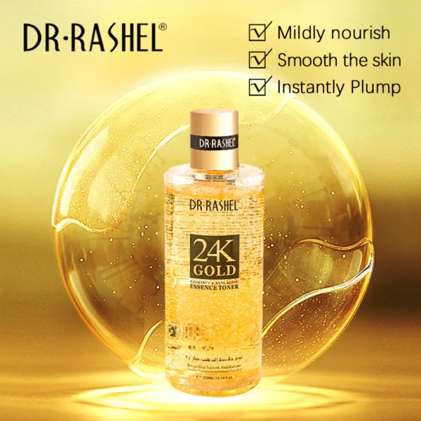 24k Gold Radiance & Anti-Aging Essence Toner | P.R.C. | Luxurious Radiance and Anti-Aging Benefits - Image 3
