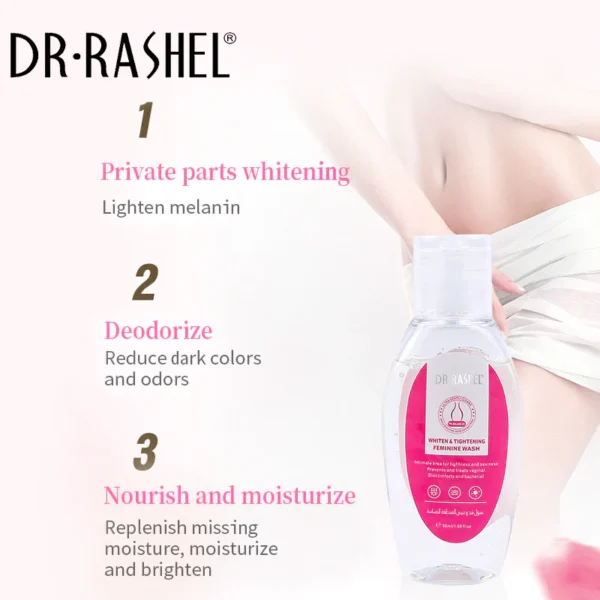 Dr Rashel Whiten and Tightening Feminine Wash 50ml | P.R.C. | Freshness and Confidence - Image 2