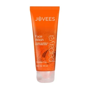 Jovees Papaya Face Wash 120ml | Brightening Cleanser with Natural Fruit Enzymes | India