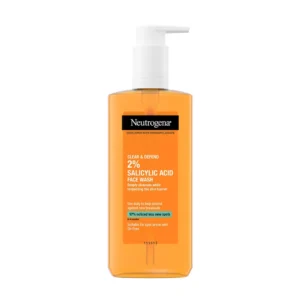 Neutrogena Clear & Defend 2% Salicylic Acid Face Wash - Fight Acne & Clear Skin
