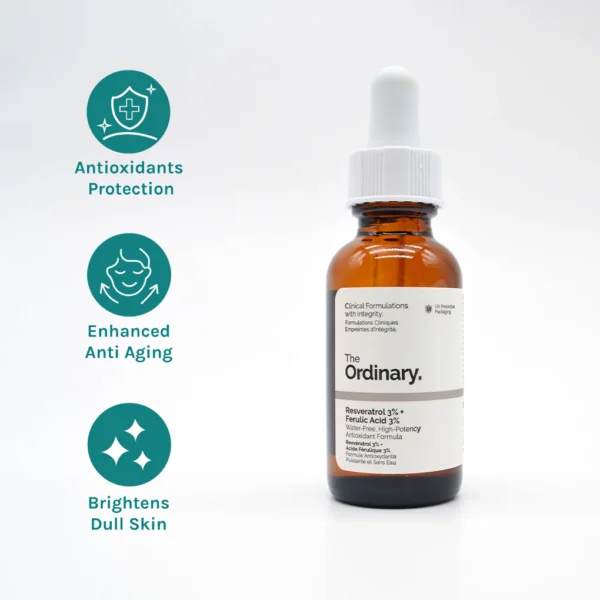The Ordinary Resveratrol 3% + Ferulic Acid 3% 30ml | Antioxidant Serum for Skin Protection and Radiance | Canada - Image 2