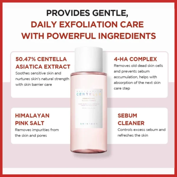 Centella Poremizing Clear Toner 210ml For Pore Care and Hydration | Korea - Image 2