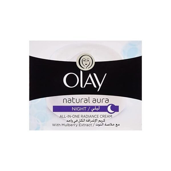 Olay Natural Aura Night Cream 50g | Revitalizing & Moisturizing for Radiant Skin | Thailand