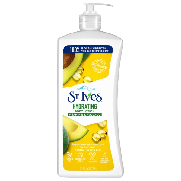 St Ives Hydrating Vitamin E & Avocado Body Lotion | Deep Moisture for Soft Skin - Image 3