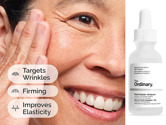 The Ordinary Multi-Peptide + HA Serum 30ml | Advanced Anti-Aging Serum with Peptides and Hyaluronic Acid | Canada - Image 3