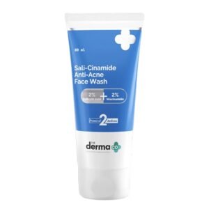 Derma Co 2% Sali-Cinamide Anti-Acne Face Wash 80ml | Acne Treatment and Skin Clarity | India