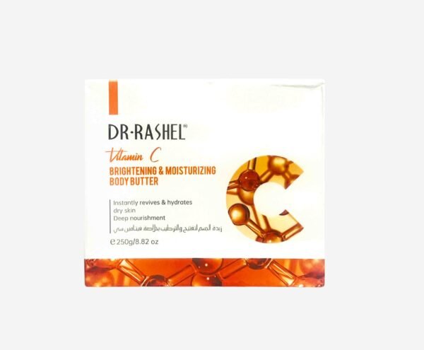 Dr Rashel Vitamin C Brightening & Moisturizing Body Butter 250g | Hydrating & Radiant Skin | P.R.C