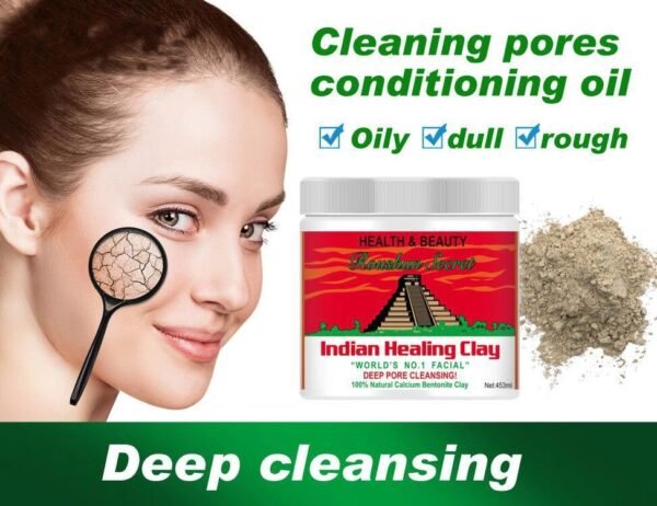 Roushun Health & Beauty Roushun Secret Indian Healing Clay - Natural Detoxifying Clay Mask | P.R.C - Image 3