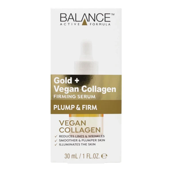 Balance Gold + Vegan Collagen Firming Serum 30ml | England | Lift & Firm with Vegan Collagen