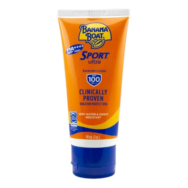 Banana Boat Sport Ultra Sunscreen Lotion SPF 100 PA++++ 90ml | High-Performance Sun Protection for Active Lifestyles | U.S.A