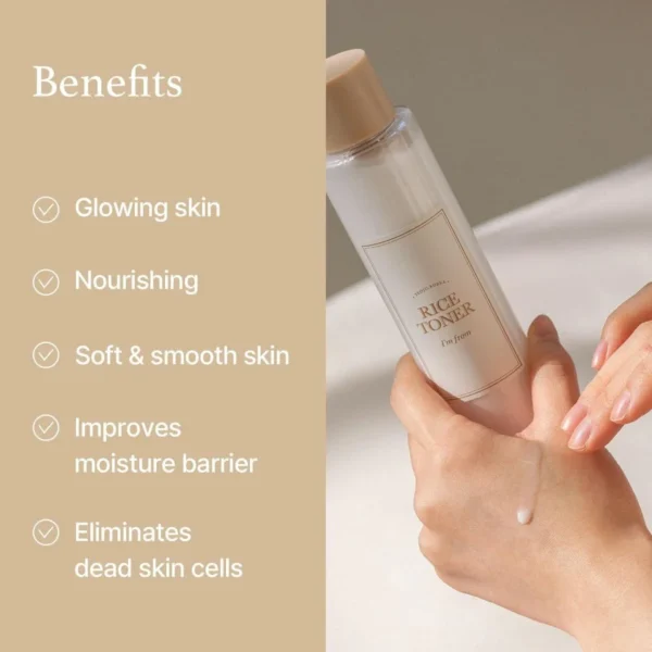 I'm From Rice Toner 150ml | Hydrating & Brightening Toner with Rice Extract | Korea - Image 2