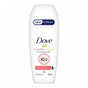 Dove Invisible Crystal Peach Blossom & Lush Apple Scent 50ml | Refreshing Roll-On Deodorant with 48-Hour Protection | Philippines