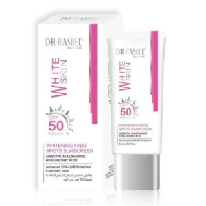 Dr Rashel Whitening Fade Spots Sunscreen SPF 50 PA+++ 50g | Fade Dark Spots & Protect Skin | P.R.C