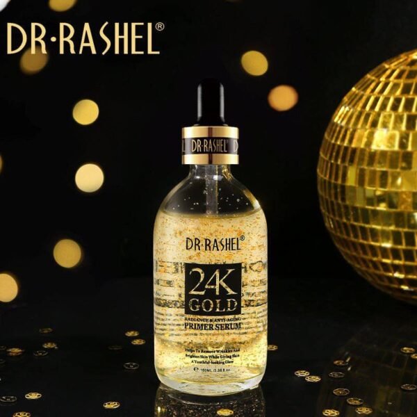 24k Gold Radiance & Anti-Aging Primer Serum 100ml | P.R.C. | Luxurious Radiance and Anti-Aging Benefits - Image 5