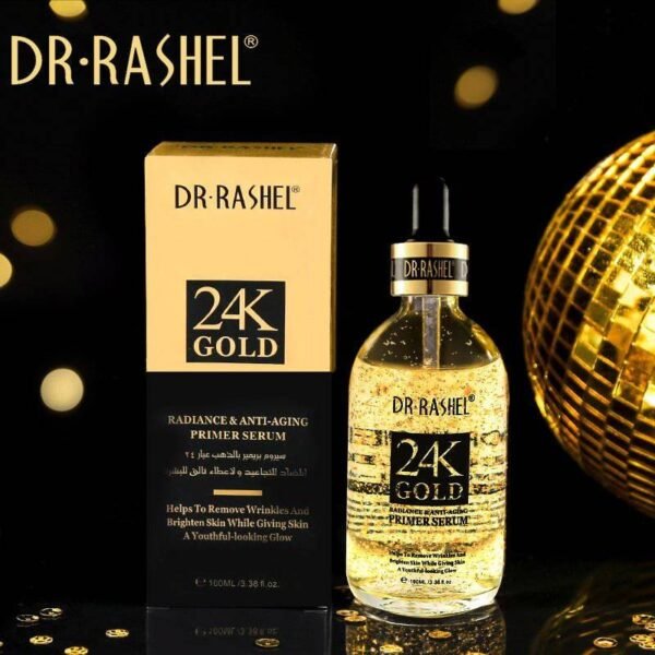 24k Gold Radiance & Anti-Aging Primer Serum 100ml | P.R.C. | Luxurious Radiance and Anti-Aging Benefits - Image 2