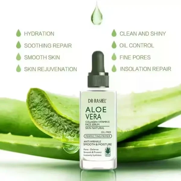 Dr. Rashel Aloe Vera Collagen + Vitamin E Face Serum 50ml | P.R.C. | Hydrate & Revitalize Skin - Image 2
