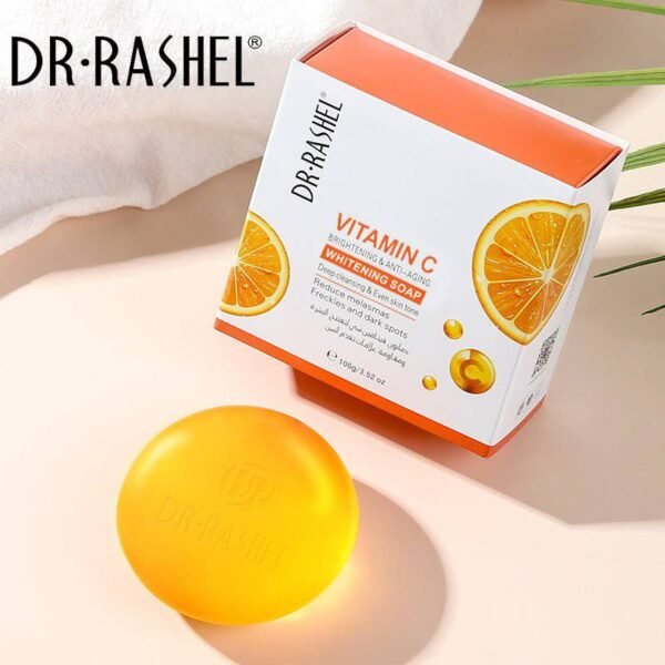 Dr Rashel Vitamin C Brightening & Anti-Aging Whitening Soap 100g | P. R. C. | Brighten & Rejuvenate Skin