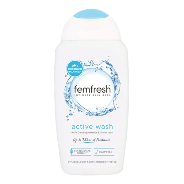 Femfresh Active Wash 250ml | Daily Intimate Hygiene & Long-Lasting Freshness | UK