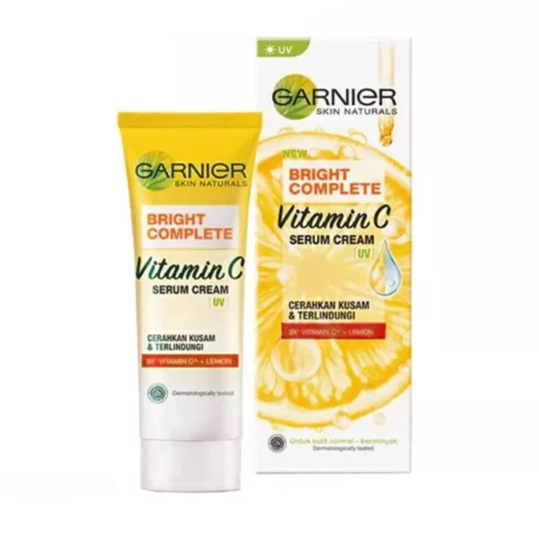 Garnier Bright Complete Vitamin C Serum Day Cream UV 40ml - Buy Online - Image 2