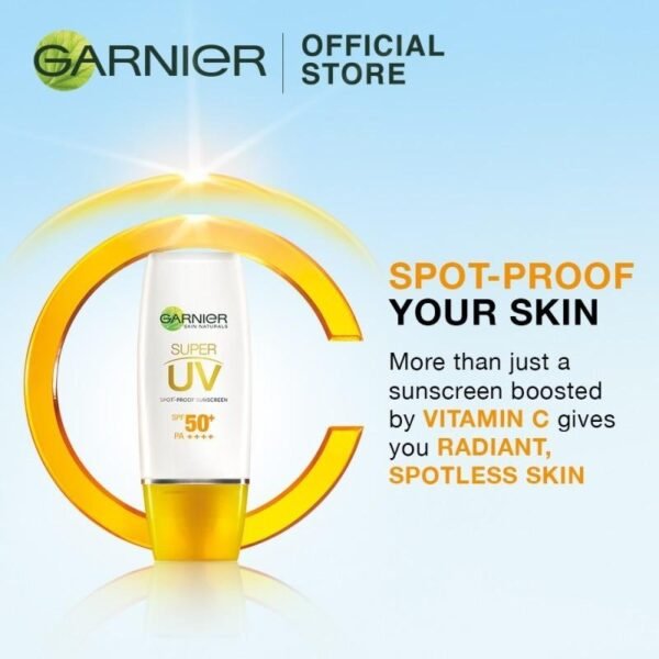 Garnier Vitamin C Super UV Matte SPF 50 PA+++ 30ml - High UV Protection with Matte | Indonesia - Image 3