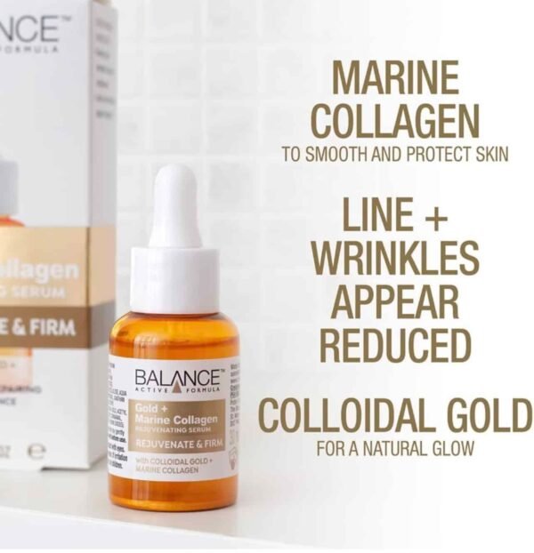 Balance Gold Marine Collagen Rejuvenating Serum - Anti-Aging & Hydrating Skincare - Image 4