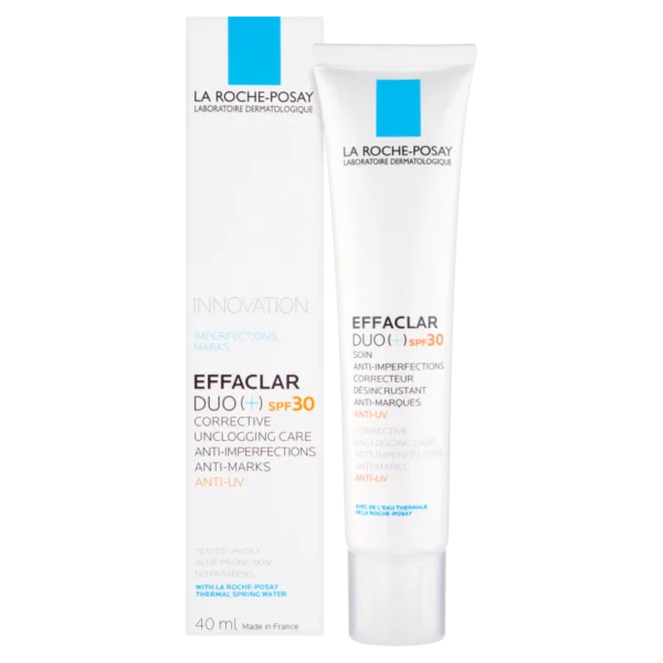 La Roche-Posay Effaclar DUO+ SPF 30 40ml | Acne, Oil Control, and Sun Protection | France