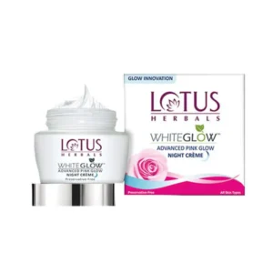 Lotus Advanced Pink Glow Night Cream 50g | Skin Brightening & Hydrating Night Cream | India