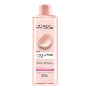 L'Oreal Fine Flowers Toner 400ml | Poland | Gentle Hydration for Dry and Sensitive Skin