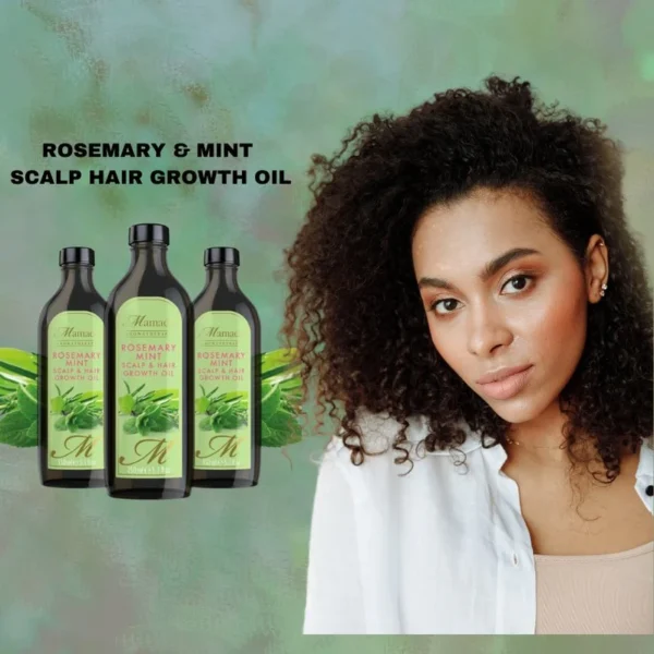 Mamado Rosemary Mint Scalp & Hair Growth Oil 150ml - Natural Hair Growth and Strengthening Oil - Image 4