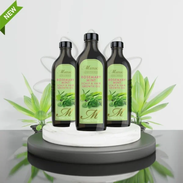 Mamado Rosemary Mint Scalp & Hair Growth Oil 150ml - Natural Hair Growth and Strengthening Oil - Image 2