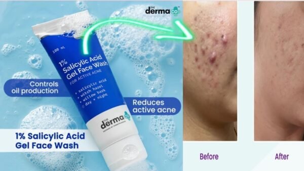 Derma Co 1% Salicylic Acid Gel Face Wash - Daily Cleanser for Clear Skin - Image 4