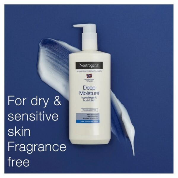 Neutrogena Deep Moisture Hypoallergenic Body Lotion | Sensitive Skin Hydration