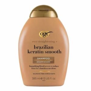 OGX Brazilian Keratin Smooth Shampoo 385ml | Frizz Control & Silky Shine | Greece