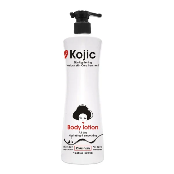 Roushun Kojic Body Lotion 500ml | Skin Brightening & Moisturizing Lotion with Kojic Acid | P.R.C