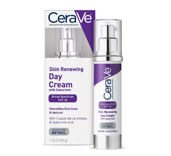 CeraVe Skin Renewing Day Cream 50g | Anti-Aging SPF 30 Moisturizer with Peptides
