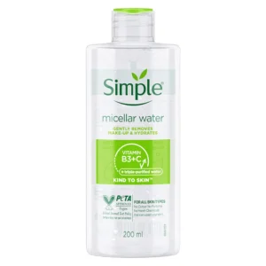 Simple Micellar Water 200ml | Gentle Cleanser for Fresh & Clear Skin | Poland