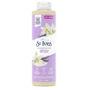 ST Ives Vanilla & Oat Milk Pampering Body Wash 650ml | Luxurious & Hydrating Skin Cleanser | USA