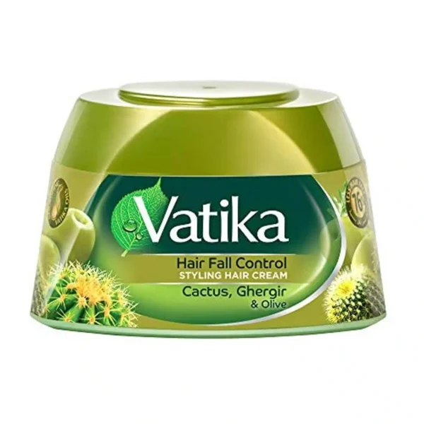 VATIKA Hair Fall Control Styling Cream 140ml | UAE | Cactus, Ghergir & Olive